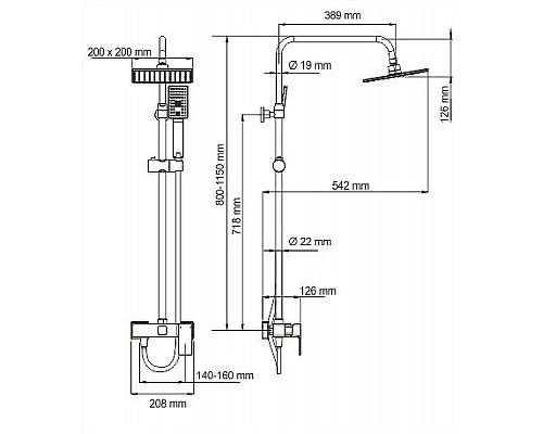 Santeh-Crystal.ru: Душевая система WasserKRAFT Elbe A17702 Хром Заказать Душевая система WasserKRAFT Elbe A17702 Хром в магазине сантехники Santeh-Crystal.ru