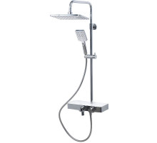 Душевая система WasserKRAFT Thermo A11301 с термостатом Хром Белая