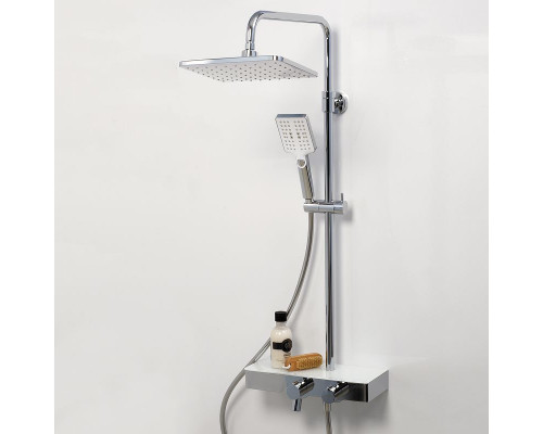 Купить Душевая система WasserKRAFT Thermo A11301 с термостатом Хром Белая в магазине сантехники Santeh-Crystal.ru
