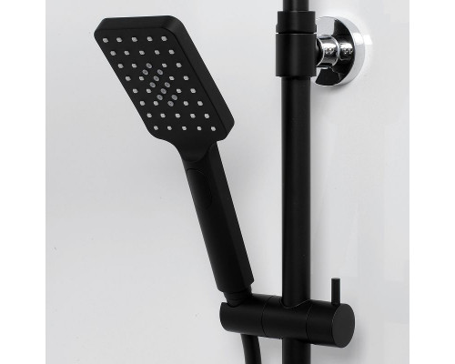 Заказать Душевая система WasserKRAFT Thermo A11401 с термостатом Черная матовая Хром в магазине сантехники Santeh-Crystal.ru