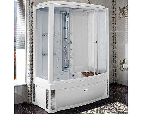 Santeh-Crystal.ru: Душевой бокс Radomir Элис 1 168x85 R 1-04-1-2-4-0950 профиль Белый стекло прозрачное Приобрести Душевой бокс Radomir Элис 1 168x85 R 1-04-1-2-4-0950 профиль Белый стекло прозрачное в магазине сантехники Santeh-Crystal.ru