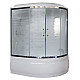 Заказать Душевой бокс Royal Bath ALP 170х100 RB170ALP-C-CH-L с гидромассажем стекло матовое задняя стенка Белая в магазине сантехники Santeh-Crystal.ru