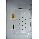 Заказать Душевой бокс Royal Bath ALP 170х100 RB170ALP-C-CH-L с гидромассажем стекло матовое задняя стенка Белая в магазине сантехники Santeh-Crystal.ru