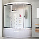 Заказать Душевой бокс Royal Bath ALP 170х100 RB170ALP-C-CH-L с гидромассажем стекло матовое задняя стенка Белая в магазине сантехники Santeh-Crystal.ru