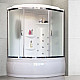 Приобрести Душевой бокс Royal Bath ALP 170х100 RB170ALP-C-CH-R с гидромассажем стекло матовое задняя стенка Белая в магазине сантехники Santeh-Crystal.ru