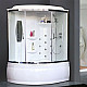 Приобрести Душевой бокс Royal Bath ALP 170x100 RB170ALP-T-CH-R с гидромассажем стекло прозрачное задняя стенка Белая в магазине сантехники Santeh-Crystal.ru