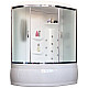 Заказать Душевой бокс Royal Bath ALP 150х100 RB150ALP-C-CH-R с гидромассажем стекло матовое задняя стенка Белая в магазине сантехники Santeh-Crystal.ru