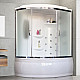 Заказать Душевой бокс Royal Bath ALP 150х100 RB150ALP-C-CH-R с гидромассажем стекло матовое задняя стенка Белая в магазине сантехники Santeh-Crystal.ru