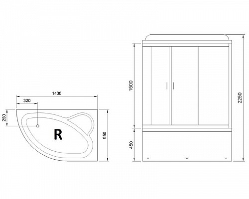 Santeh-Crystal.ru: Душевой бокс Royal Bath ALP 140х95 RB140ALP-C-R с гидромассажем Приобрести Душевой бокс Royal Bath ALP 140х95 RB140ALP-C-R с гидромассажем в магазине сантехники Santeh-Crystal.ru