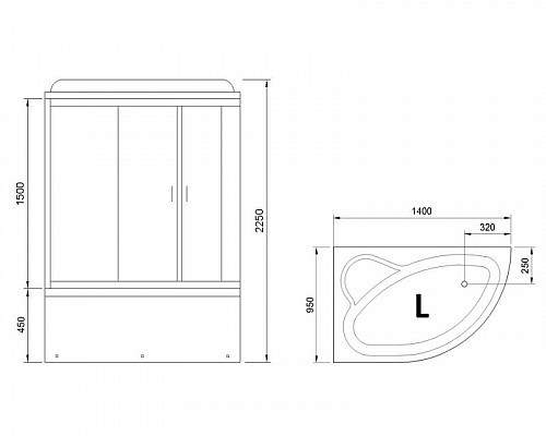 Santeh-Crystal.ru: Душевой бокс Royal Bath ALP 140х95 RB140ALP-T-L с гидромассажем Заказать Душевой бокс Royal Bath ALP 140х95 RB140ALP-T-L с гидромассажем в магазине сантехники Santeh-Crystal.ru