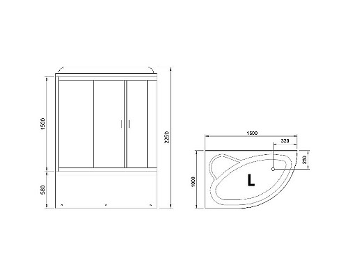 Santeh-Crystal.ru: Душевой бокс Royal Bath ALP 150x100 RB150ALP-C-L с гидромассажем Заказать Душевой бокс Royal Bath ALP 150x100 RB150ALP-C-L с гидромассажем в магазине сантехники Santeh-Crystal.ru