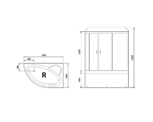 Santeh-Crystal.ru: Душевой бокс Royal Bath ALP 150x100 RB150ALP-T-R с гидромассажем Заказать Душевой бокс Royal Bath ALP 150x100 RB150ALP-T-R с гидромассажем в магазине сантехники Santeh-Crystal.ru