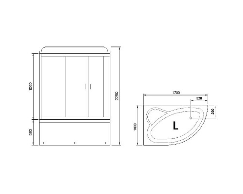 Santeh-Crystal.ru: Душевой бокс Royal Bath ALP 170x100 RB170ALP-C-L с гидромассажем Приобрести Душевой бокс Royal Bath ALP 170x100 RB170ALP-C-L с гидромассажем в магазине сантехники Santeh-Crystal.ru