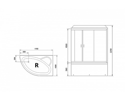 Santeh-Crystal.ru: Душевой бокс Royal Bath ALP 170x100 RB170ALP-T-R с гидромассажем Приобрести Душевой бокс Royal Bath ALP 170x100 RB170ALP-T-R с гидромассажем в магазине сантехники Santeh-Crystal.ru