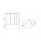 Купить Душевой бокс Royal Bath ALP 170x100 RB170ALP-T-L с гидромассажем в магазине сантехники Santeh-Crystal.ru
