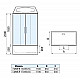 Приобрести Душевой бокс WeltWasser WW500 Emmer 170/85/55-2 170х85 10000004660 профиль Хром стекло прозрачное в магазине сантехники Santeh-Crystal.ru