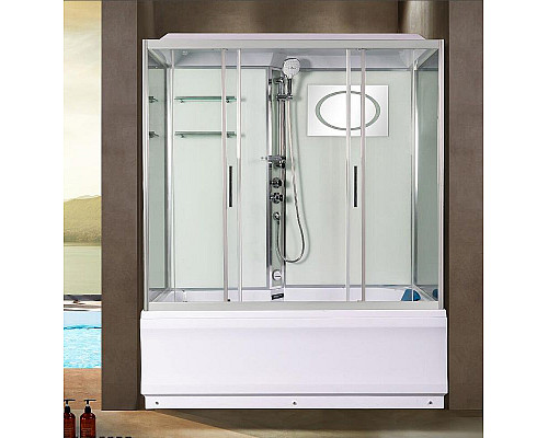 Santeh-Crystal.ru: Душевой бокс WeltWasser WW500 Emmer 170/85/55-2 170х85 10000004660 профиль Хром стекло прозрачное Приобрести Душевой бокс WeltWasser WW500 Emmer 170/85/55-2 170х85 10000004660 профиль Хром стекло прозрачное в магазине сантехники Santeh-Crystal.ru