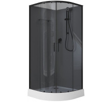Душевая кабина Aquanet Passion EVO R Black 90х90 267259 без гидромассажа
