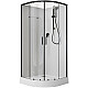Заказать Душевая кабина Aquanet Passion EVO R Black 100х100 282010 без гидромассажа в магазине сантехники Santeh-Crystal.ru