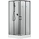 Заказать Душевая кабина Aquanet Passion EVO S Black 90х90 282009 без гидромассажа в магазине сантехники Santeh-Crystal.ru