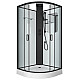 Заказать Душевая кабина Grossman GR250 100x100 Черная без гидромассажа в магазине сантехники Santeh-Crystal.ru