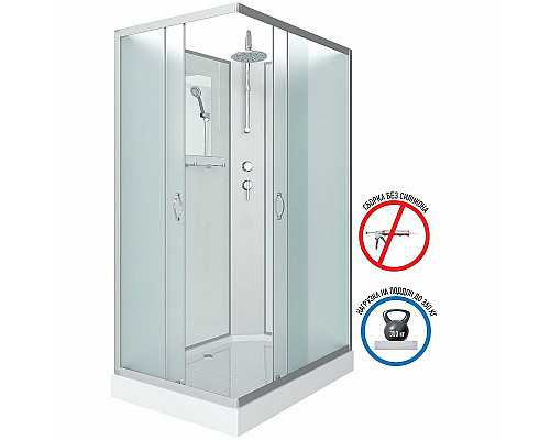 Заказать Душевая кабина Niagara Classic 110х80 NG-43185-14QBKT без гидромассажа в магазине сантехники Santeh-Crystal.ru