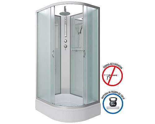 Заказать Душевая кабина Niagara Classic 110х90 L NG-33194-14LBKT без гидромассажа в магазине сантехники Santeh-Crystal.ru