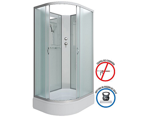 Купить Душевая кабина Niagara Classic 110х90 R NG-33194-14RBK без гидромассажа в магазине сантехники Santeh-Crystal.ru