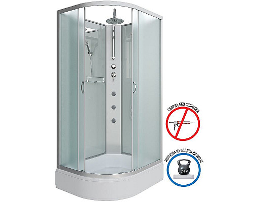 Приобрести Душевая кабина Niagara Classic 110х90 R NG-33194-14RBKTG с гидромассажем в магазине сантехники Santeh-Crystal.ru