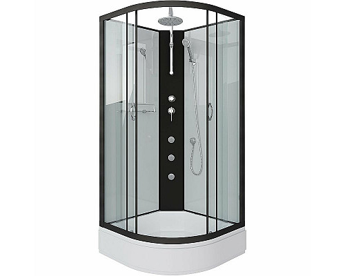 Купить Душевая кабина Niagara Classic 100х100 NG-6702-14BKTG с гидромассажем в магазине сантехники Santeh-Crystal.ru