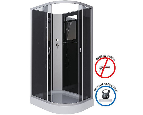 Купить Душевая кабина Niagara Classic 120х80 L NG-3512-14LBK без гидромассажа в магазине сантехники Santeh-Crystal.ru