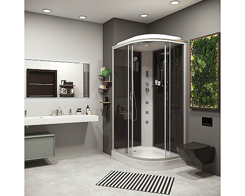 Заказать Душевая кабина Niagara Classic 120х80 L NG-3512-14LF с гидромассажем в магазине сантехники Santeh-Crystal.ru