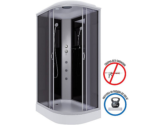 Купить Душевая кабина Niagara Classic 120х80 L NG-3512-14LG с гидромассажем в магазине сантехники Santeh-Crystal.ru