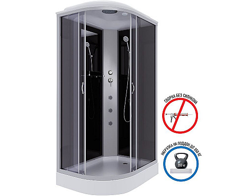 Заказать Душевая кабина Niagara Classic 120х80 R NG-3512-14RG с гидромассажем в магазине сантехники Santeh-Crystal.ru