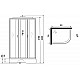 Купить Душевая кабина Niagara Classic 90х70 L NG-33974-14LP без гидромассажа в магазине сантехники Santeh-Crystal.ru