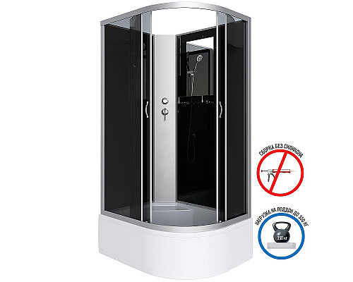 Купить Душевая кабина Niagara Classic 120x80 L NG-2510-14LBK без гидромассажа в магазине сантехники Santeh-Crystal.ru