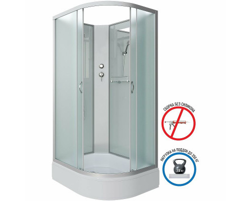 Приобрести Душевая кабина Niagara Classic 90х80 L NG-33984-14LBK без гидромассажа в магазине сантехники Santeh-Crystal.ru