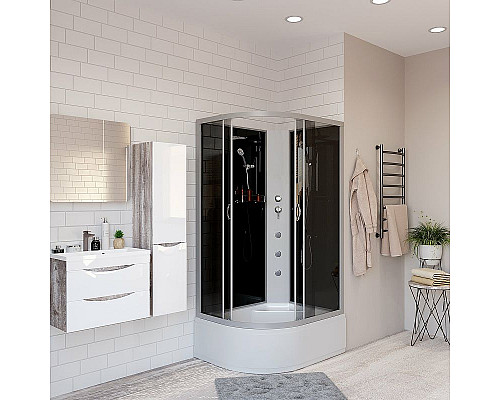 Заказать Душевая кабина Niagara Classic 120x80 R NG-2510-14RBKG с гидромассажем в магазине сантехники Santeh-Crystal.ru