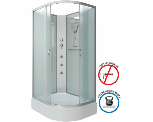 Купить Душевая кабина Niagara Classic 90х80 L NG-33984-14LBKG с гидромассажем в магазине сантехники Santeh-Crystal.ru