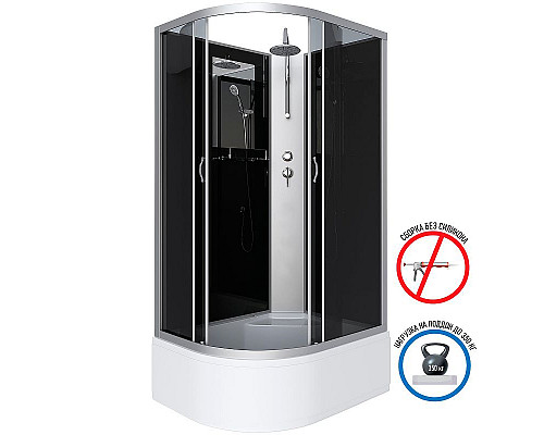 Приобрести Душевая кабина Niagara Classic 120x80 R NG-2510-14RBKT без гидромассажа в магазине сантехники Santeh-Crystal.ru