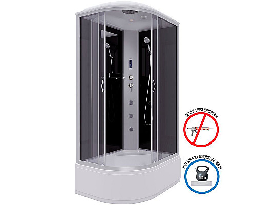 Приобрести Душевая кабина Niagara Classic 120x80 R NG-2510-14RF с гидромассажем в магазине сантехники Santeh-Crystal.ru