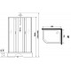 Купить Душевая кабина Niagara Classic 90х80 R NG-33984-14RBKT без гидромассажа в магазине сантехники Santeh-Crystal.ru