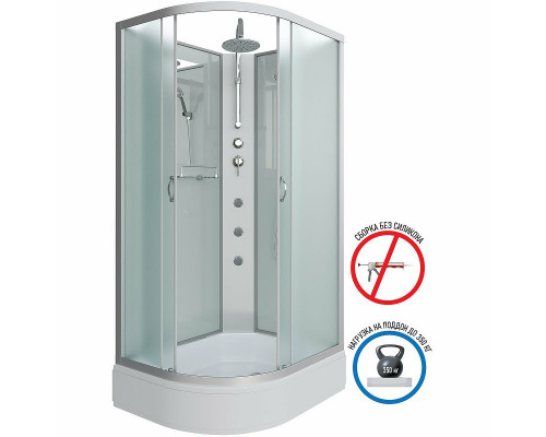 Купить Душевая кабина Niagara Classic 100х90 R NG-33094-14RBKTG с гидромассажем в магазине сантехники Santeh-Crystal.ru