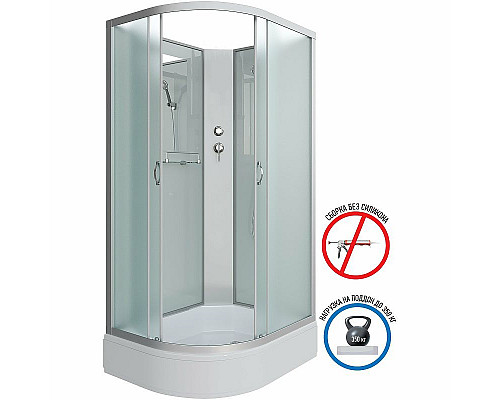 Заказать Душевая кабина Niagara Classic 110х80 R NG-33184-14RBK без гидромассажа в магазине сантехники Santeh-Crystal.ru