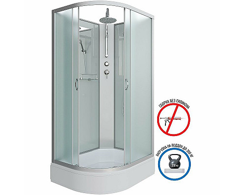 Купить Душевая кабина Niagara Classic 110х80 R NG-33184-14RBKT без гидромассажа в магазине сантехники Santeh-Crystal.ru