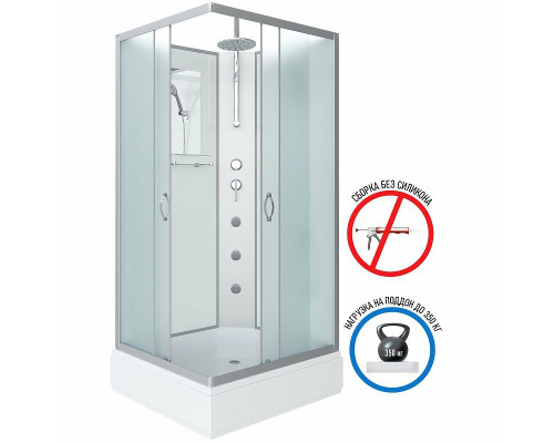 Купить Душевая кабина Niagara Classic 90х80 NG-33984-14QBKTG с гидромассажем в магазине сантехники Santeh-Crystal.ru