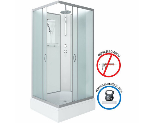 Заказать Душевая кабина Niagara Classic 90х80 NG-33984-14QBKT без гидромассажа в магазине сантехники Santeh-Crystal.ru