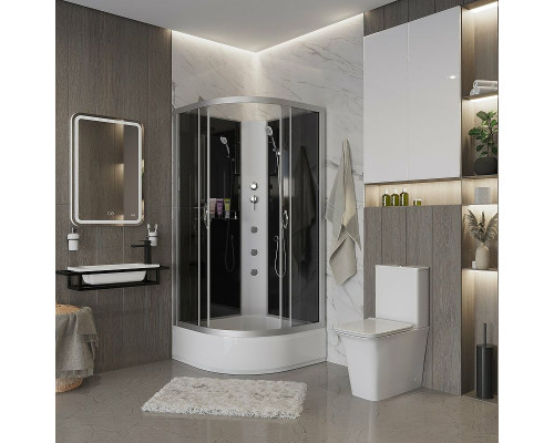 Заказать Душевая кабина Niagara Classic 90x90 NG-3501-14BKG с гидромассажем в магазине сантехники Santeh-Crystal.ru