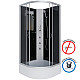 Купить Душевая кабина Niagara Classic 100x100 NG-3502-14BKG с гидромассажем в магазине сантехники Santeh-Crystal.ru