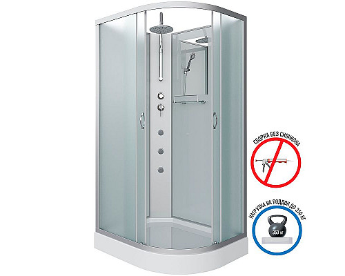 Купить Душевая кабина Niagara Classic 120x80 L NG-3312-14LBKTG с гидромассажем в магазине сантехники Santeh-Crystal.ru